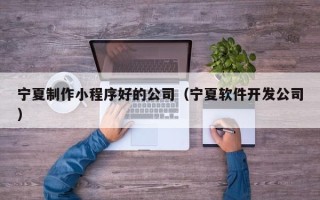 张北宁夏制作小程序好的公司（宁夏软件开发公司）